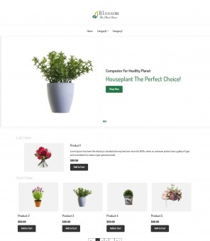Blossom - The Plant Store VirtueMart Responsive Theme