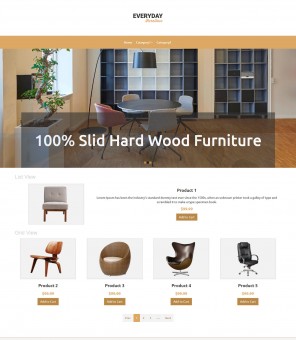 Everyday- Furniture Responsive VirtueMart Template