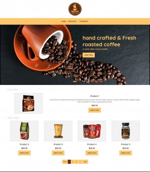 Mocha- Coffee Shop Responsive VirtueMart Template