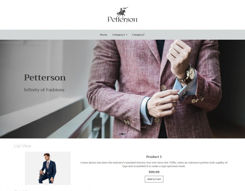Pettersen- Clothing Responsive VirtueMart Template