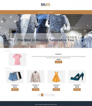 Silva- Clothing Store Responsive VirtueMart Template