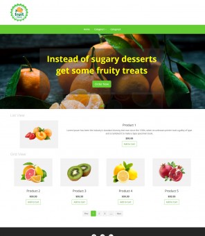 Fruit store - Online Fruit Store VirtualMart Responsive Template