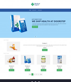 Medical Expert - Online Medical Store VirtualMart Responsive Template
