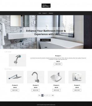 Bathly - Bathroom Accessories VirtualMart Responsive Template