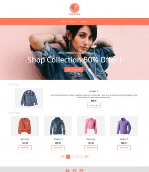 Forever - Online Cloth Store VirtualMart Responsive Template