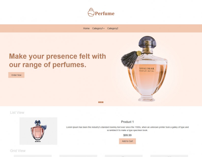 Perfume - Perfume Online Store VirtualMart Responsive Template