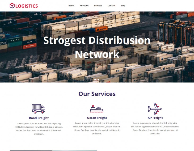Logistics - Logistics Company Drupal Theme