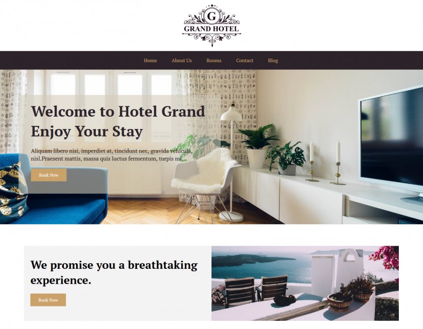 Grand Hotel - Hotels and Resort Drupal Theme