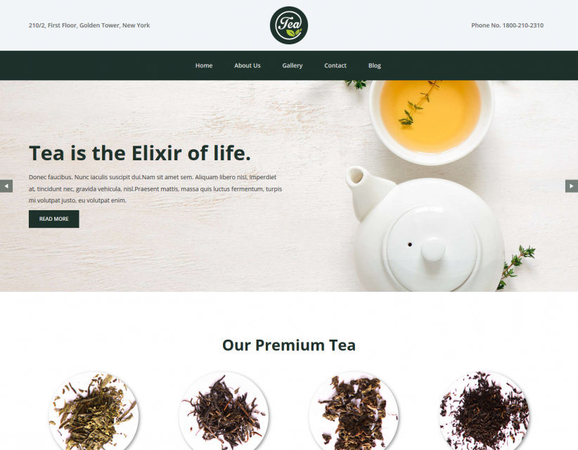 Tea - Tea and coffee Company Responsive Drupal Theme