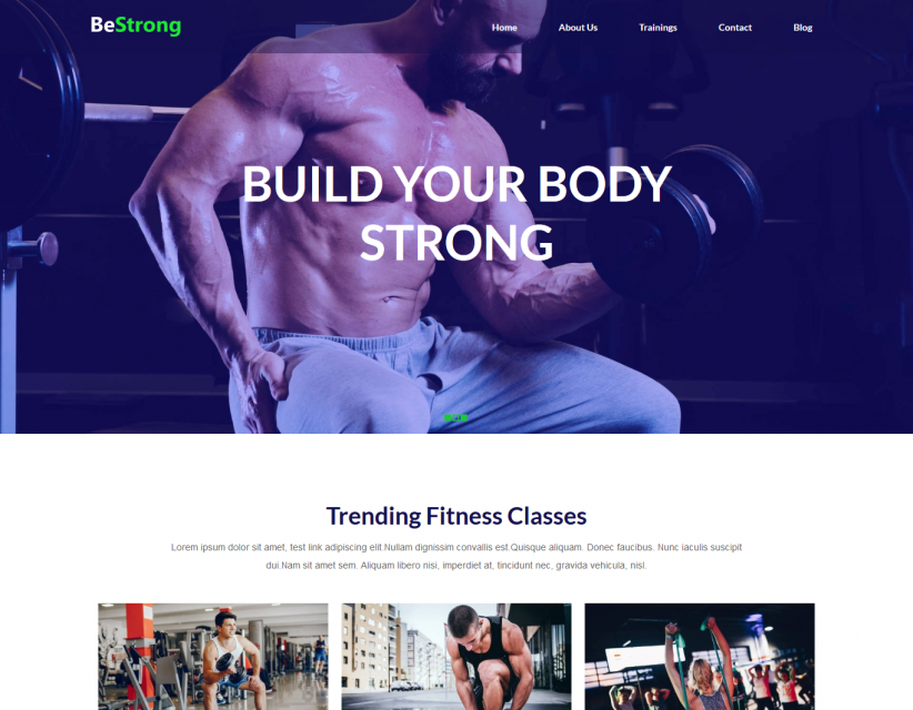 BeStrong - Gym Responsive Drupal Theme