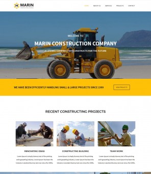 Marin-Construction - Construction Company WordPress Theme