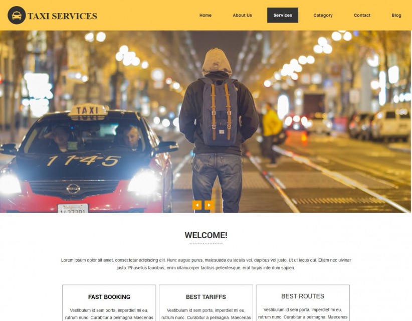 Taxi - Business WordPress Theme for Taxi Service