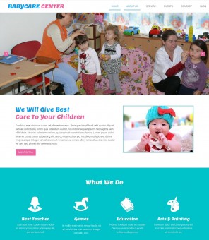 Babycare Center - Free WordPress Theme For Baby Care 