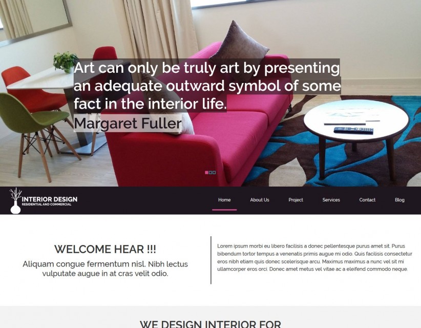 Interior Designing - Creative WordPress Theme for Interior Designing