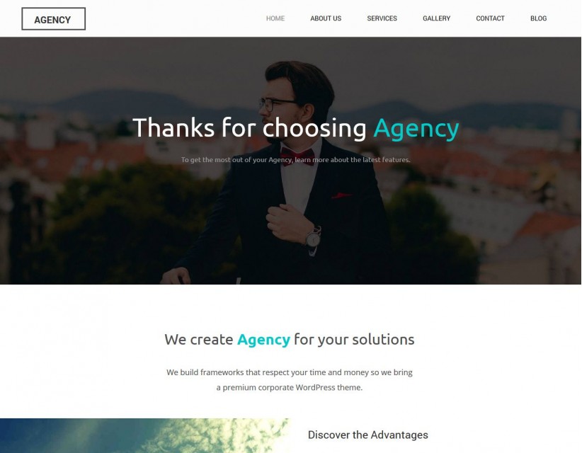 Agency - Creative and Simple Free WordPress Theme
