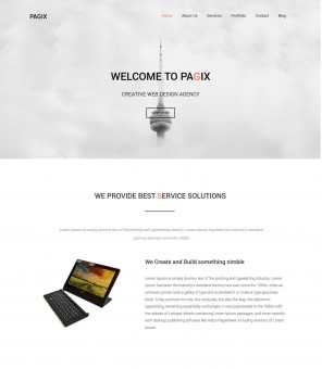 Pagix - Creative WordPress Theme for Web Design/Studio