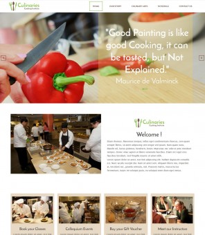 Culinaries Cooking Institute - Responsive WordPress Theme for Cooking Institute
