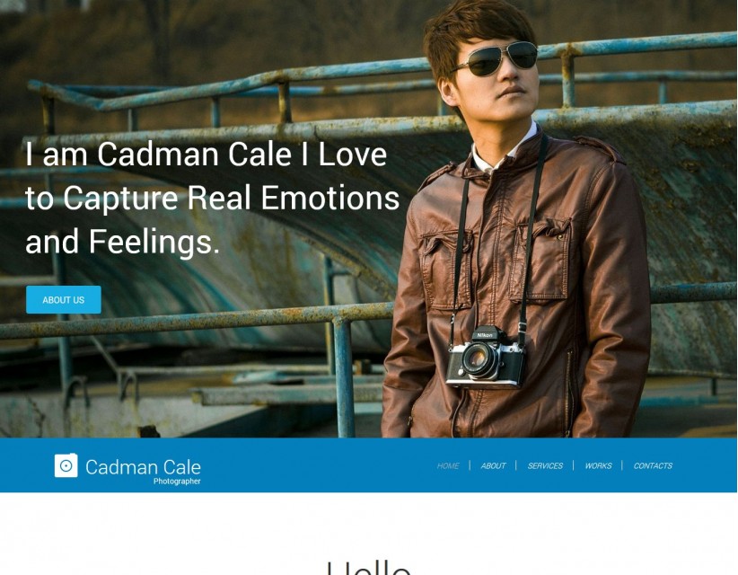 Cadman Cale - The Responsive Photography Joomla Template