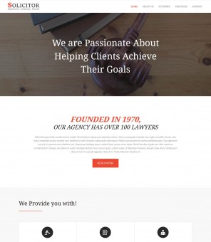 Solicitor - WordPress Business Theme for Lawyers and Law Firms