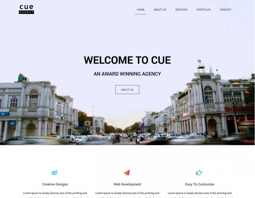 Cue - Creative WordPress Theme for Web Design Agency