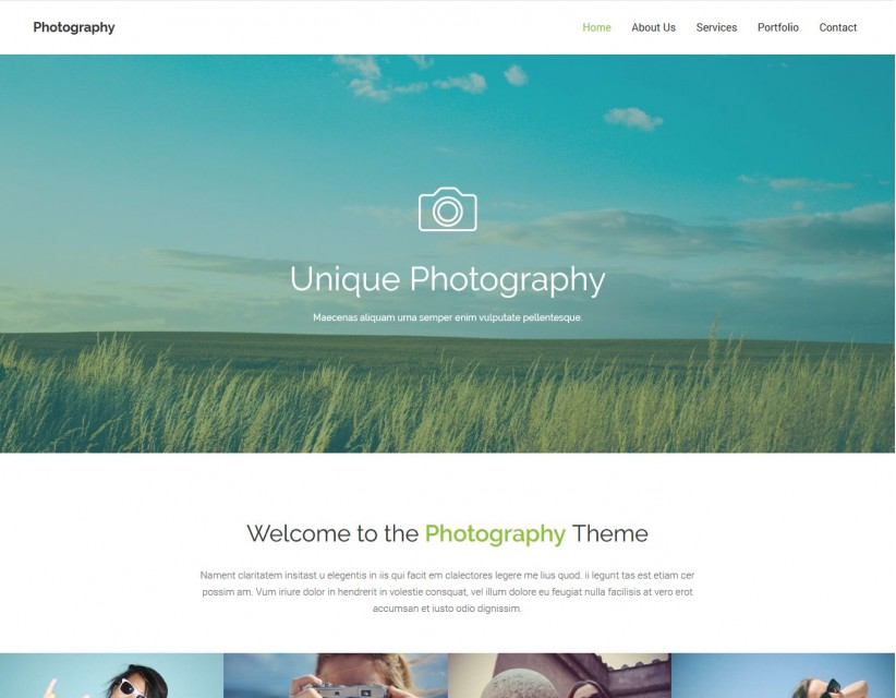 Photography - Creative WordPress Theme for Photography Studio
