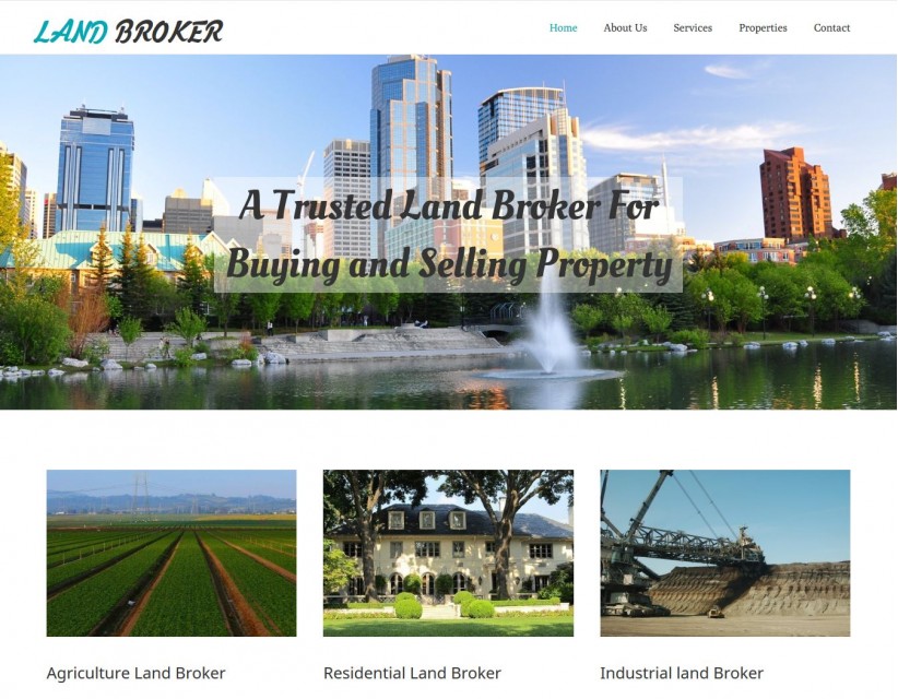 Land Broker - Real Estate/Broker Agency WordPress Theme