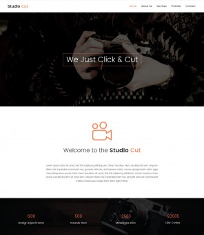 Studio Cut - Creative Photography WordPress Theme