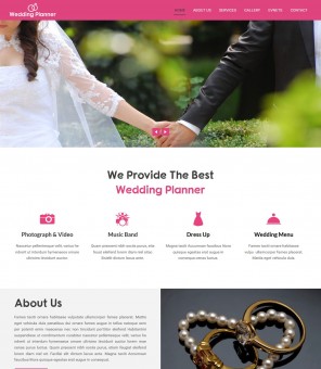 Wedding Planner - Wedding Planner and Wedding Organizer Wordpress Theme