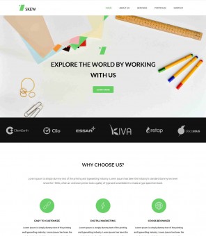 Skew - Creative WordPress Theme for  Web-Design Agency