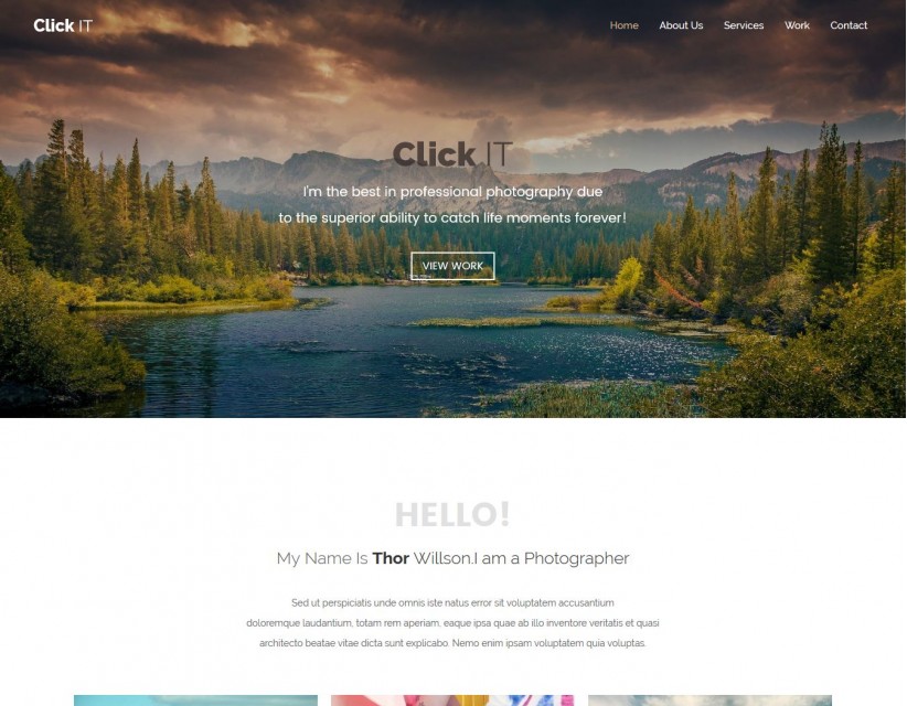 ClickIT - Joomla Template for Photography Agencies