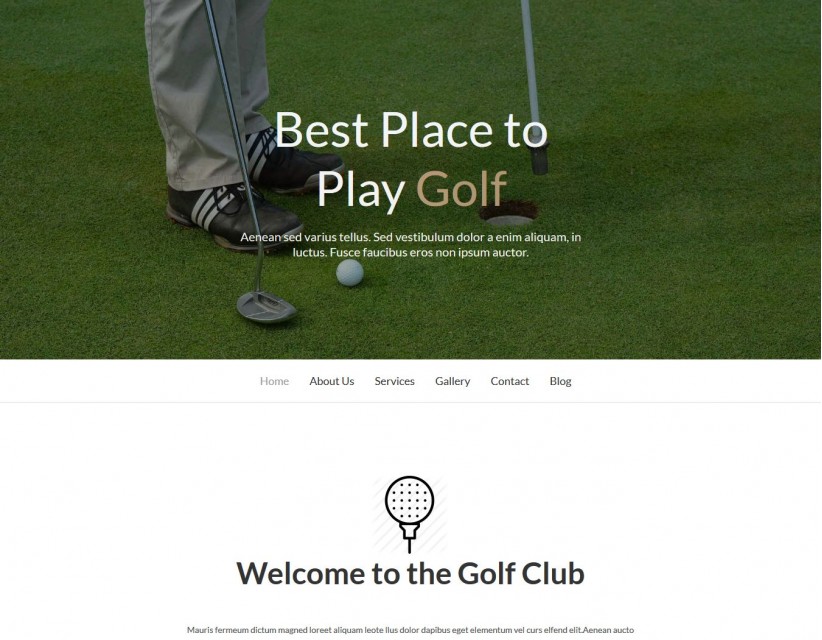 Golf - Golf Academy/Golf Club Joomla Template