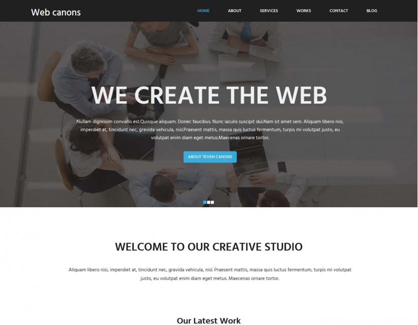 Web Canons - Corporate Joomla Template for Web Agency/Studio