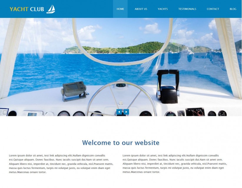 Yacht Club - Professional Sports/Yatch Club Joomla Template