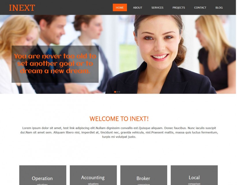 Inext - Business/Consultant Joomla Template