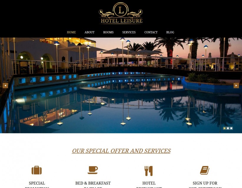 Leisure - Attractive Joomla Template For Hotel and Restaurant