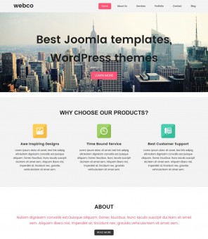 Webco - Flat Joomla Template for Web Design Agencies