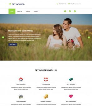 Get Insured - Business and Insurance Company Joomla Template