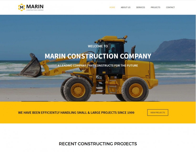 Marin-Construction - Construction Company Joomla Template