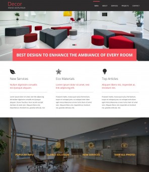 Decore - Interior and Furniture Joomla Template