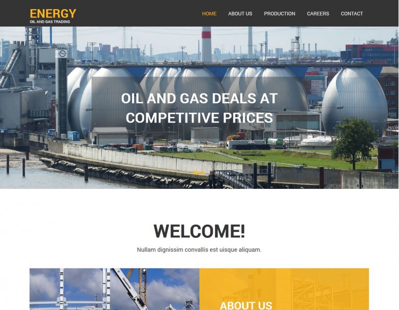 Energy - Joomla Template for Oil/Gas Trading Coporation
