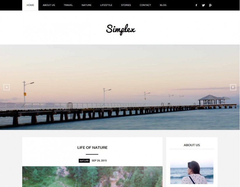 Simplex - Responsive Blog WordPress Theme