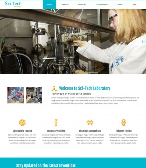 Sci-Tech Laboratory - Scientific Research and Education Theme of Drupal