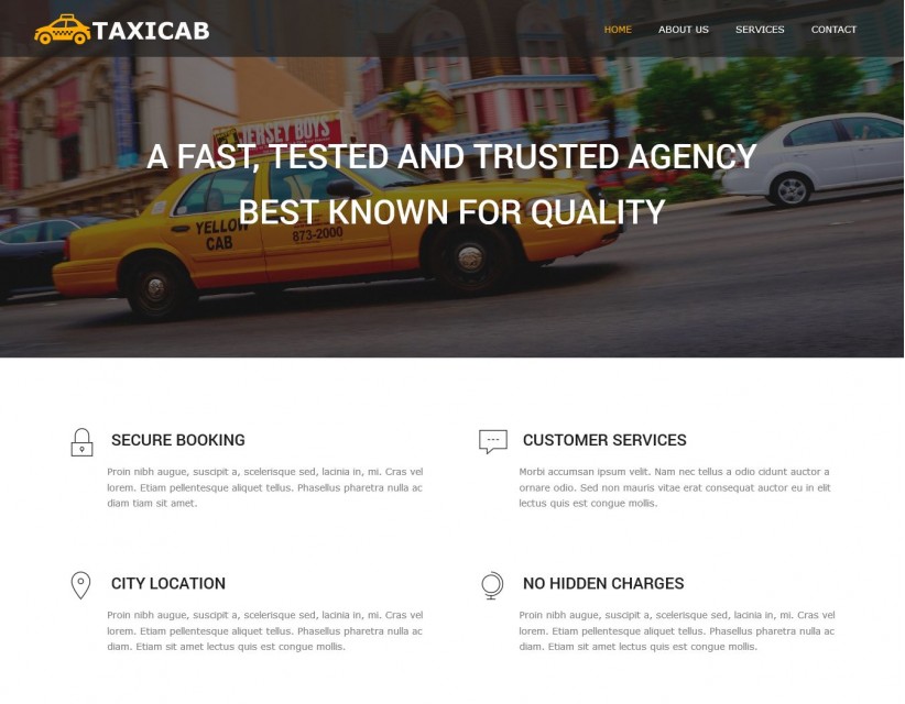 Taxi-Cab - Taxi Company and Taxi Firm Drupal Theme