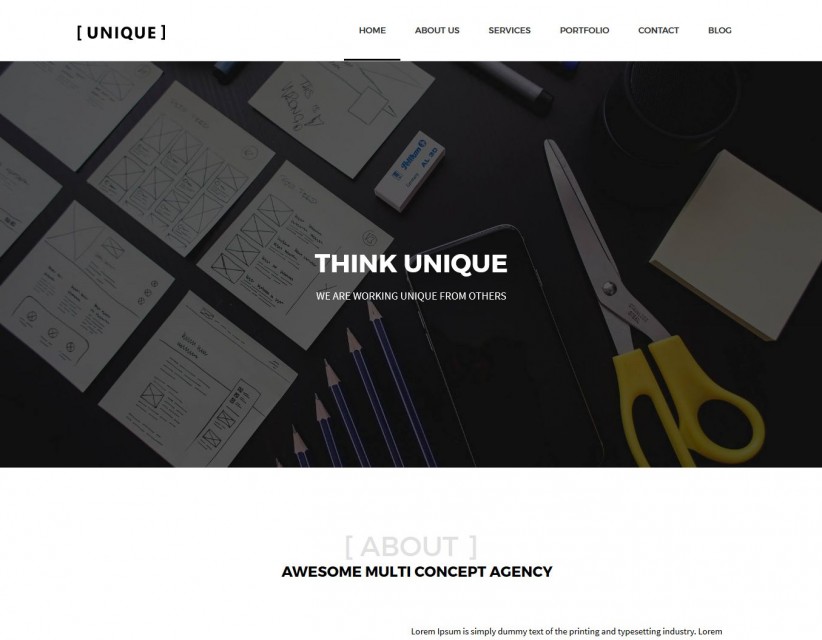 Unique - Drupal Theme for Web Design Agency/Studio