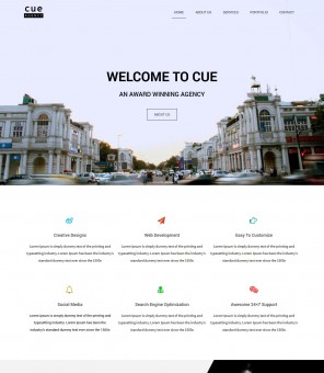 Cue - Creative Drupal Theme for Web Design Agency