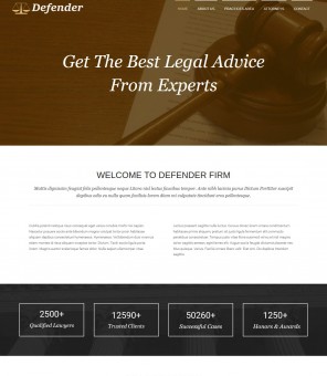 Defender - Responsive Drupal Theme for Laywers
