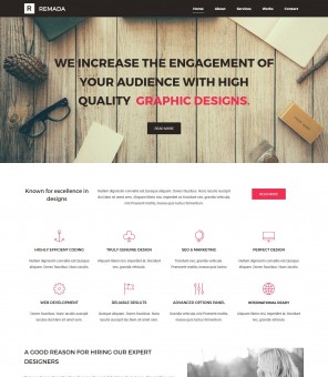 Remada - Drupal Theme for Graphic And Web Design Agency