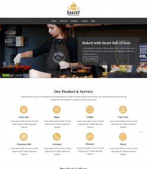 Bakery - Free WordPress Theme for Bakeries