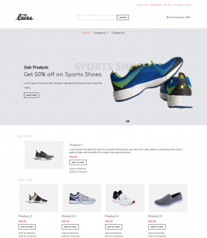 The Laces - Footwear Shop Responsive Magento Theme