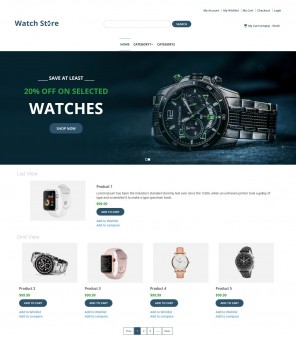 Watch Store - Watch Shop Responsive Magento Theme